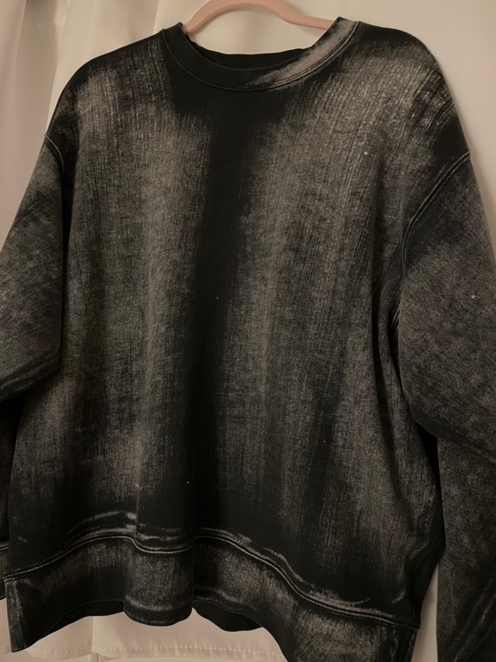 Zara Washed Black/Grey Crewneck Sweatshirt